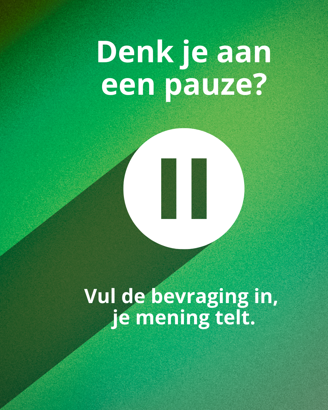 Bevraging starters loopbaanpauze