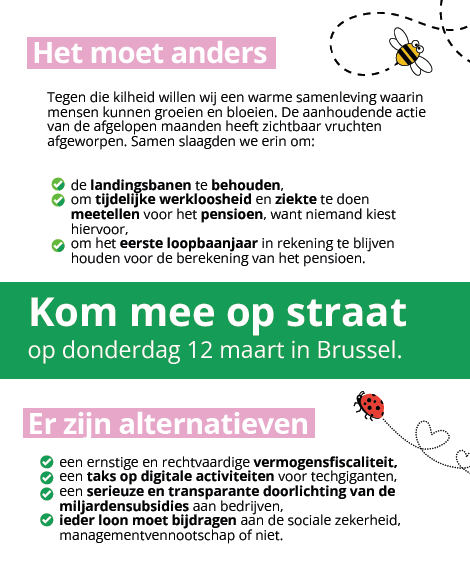 aankondiging van nationale betoging op 12 maart 2026 tegen de arizona-regering.