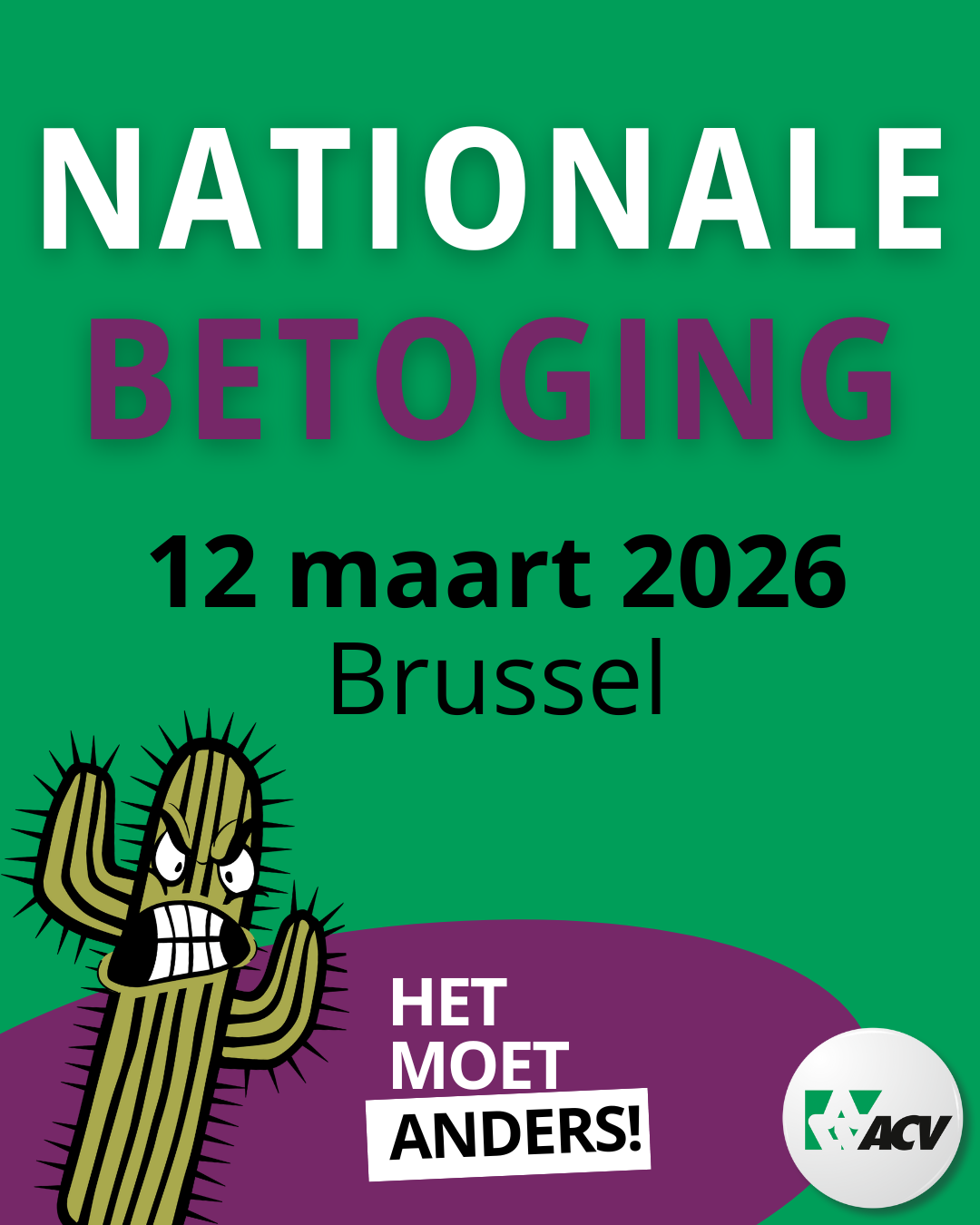 aankondiging van nationale betoging op 12 maart 2026 tegen de arizona-regering.