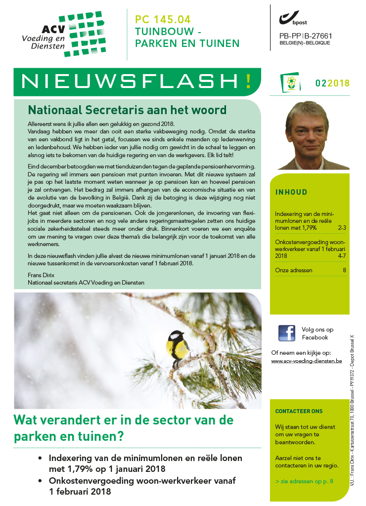 Nieuwsflash parken en tuinen 022018 Nieuwsflash parken en tuinen 022018