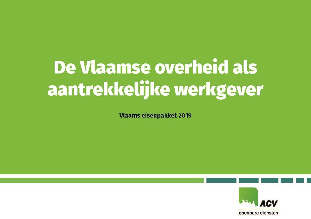 Eisenpakket Vlaams 2019 Eisenpakket Vlaams 2019