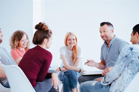 Management team groepsgesprek